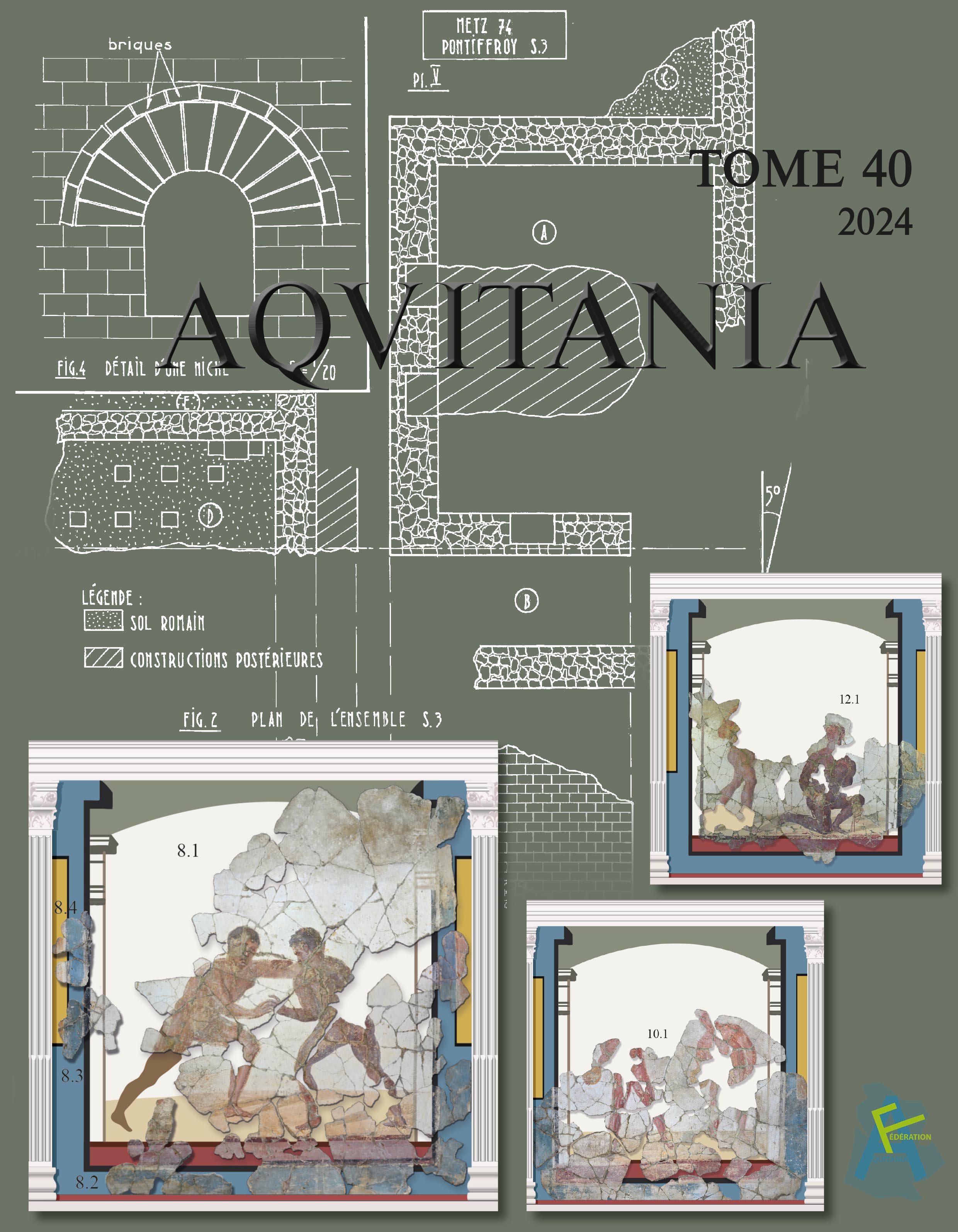 Couverture du numéro 40 de la revue Aquitania