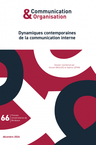 Couverture d'un numéro de la revue Communication & Organisation