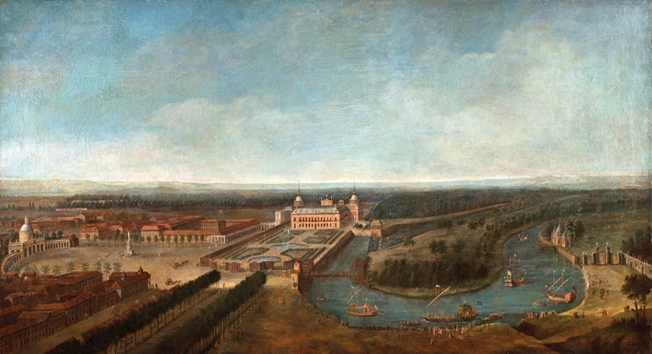 Fig. 3. Vista del Real Sitio de Aranjuez. Nápoles, Palacio Real.