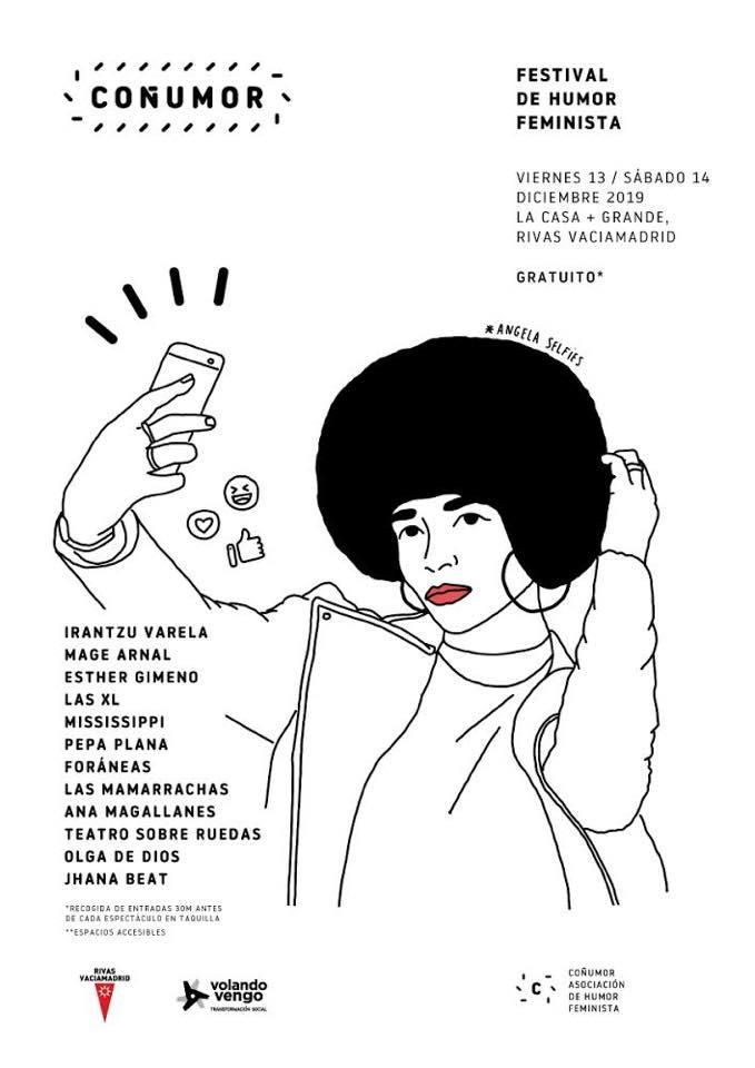 Figs.2 y 3: Carteles del Festival Coñumor. Edición con “Don Simone de Beauvoir” y “Angela Selfies”