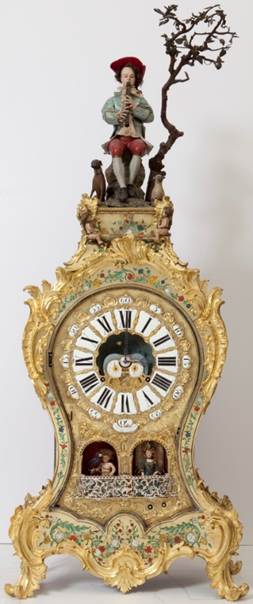 Fig. 6. Reloj el Pastor. Jacquet-Droz, mediados s. XVIII.