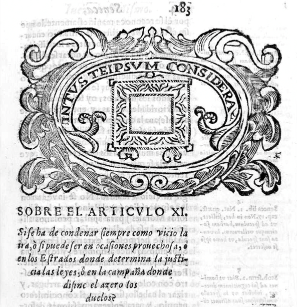 Detalle de Francisco de Zárraga, Seneca iuez de si mismo, impugnado, defendido y ilustrado en la causa politica y moral que litigan Don Alonso Nuñez de Castro, Don Diego Ramirez de Albelda y Don Iuan Baños de Velasco y Azevedo