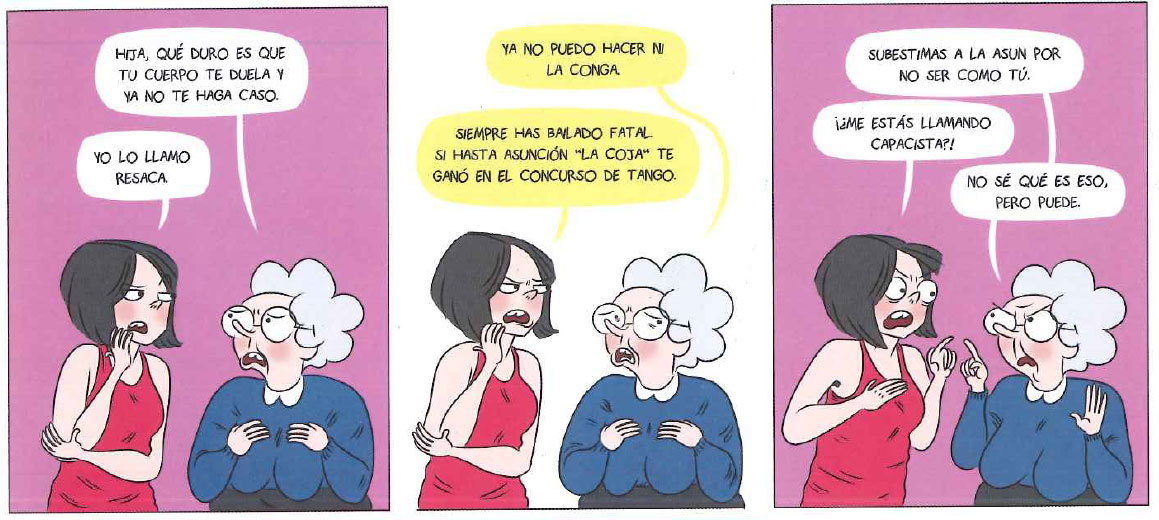 Figs.6 y 7: viñetas del cómic Dolores y Lolo 2. Viva la Revolución (Mamen Moreu)
