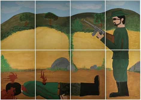 Fig. 4: Mi inicio en la guerra @Fundación puntos de encuentro