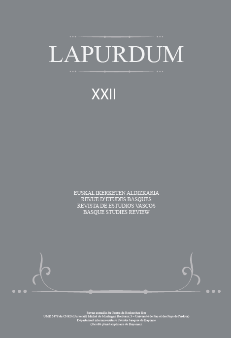 Couverture d'un numéro de la revue Lapurdum
