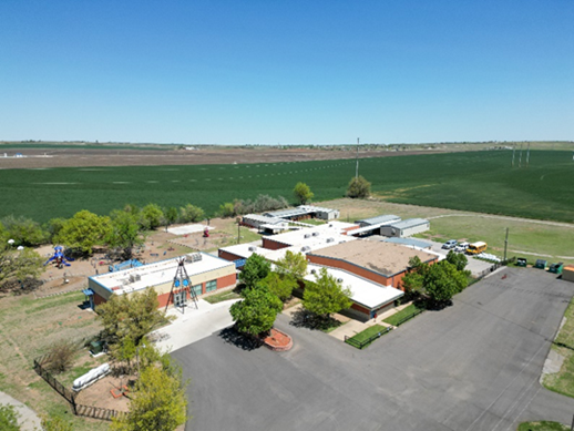 Darlington Public School. Drone view.