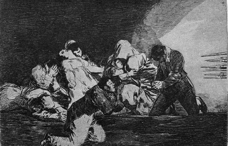 Fig. 9 : ‘No se puede mirar’. Desastres de la guerra (1810-1815), F. de Goya.