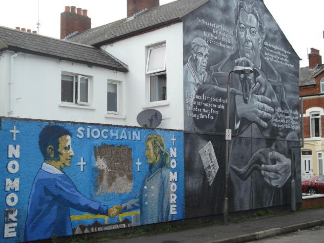 Fig. 10: ‘No More’ mural. Edgar Street, Short Strand, East Belfast. 2010 (Photo: C. Lehni, 2012).