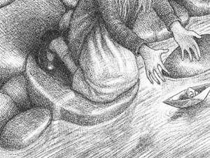 Figures 22, 23, 24 “The paper boat”