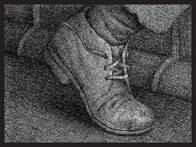 Figures 5, 6, 7 “Close-up on Hugo’s shoe”