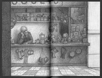 Figure 9 “The old man sleeping in his toy booth”