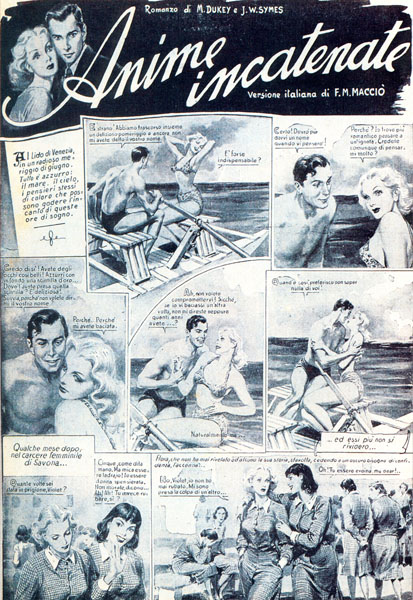 FIGURE 1: First page of Anime Incantenate (“Souls in Chains”), published in the first issue (1946) of Grand Hôtel.