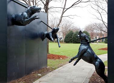 Fig. 2. James Drake. Police Dog Attack, 1993.