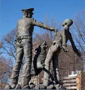 Fig. 3. Ronald McDowell. Dogs (The Foot Soldier Monument), 1995-96.