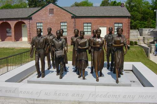 Fig. 9. William F. Duffy, The Large Art Company. The Clinton 12 – Walking into History, 2007.