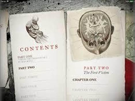 Fig. 2: Screenshot from the table of contents with reproduction of anatomical drawings.