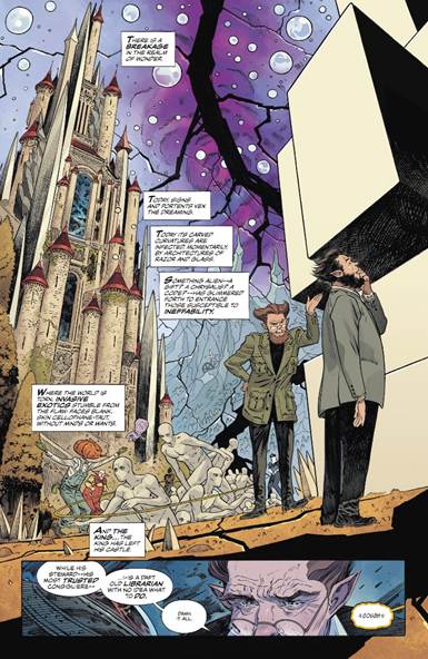 Fig. 5. The Dreaming in disarray. From The Dreaming #1, art by Bilquis Evely and Mat Lopes (2018).