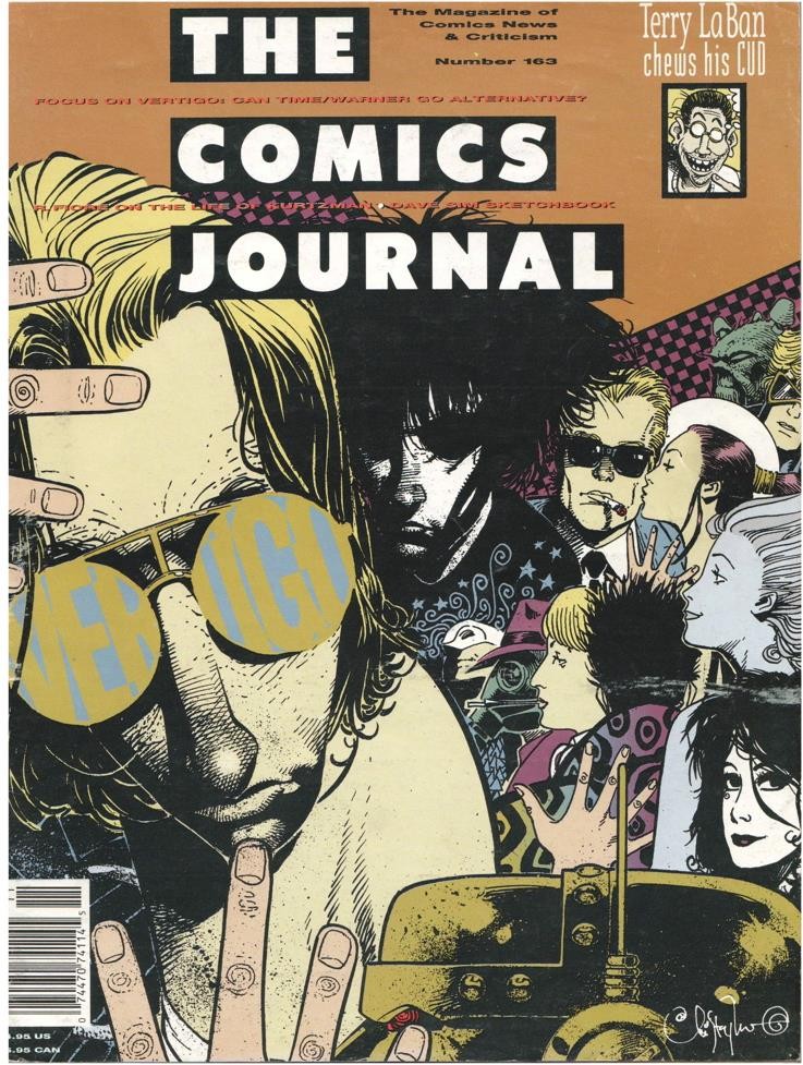 Fig. 2. TCJ, no. 163, Nov. 1993. Cover art by Chris Bachalo.