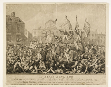 Figure 2. To Henry Hunt, Esqr. as chairman of the meeting assembled on St. Peter’s Field