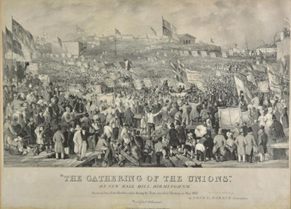Figure 3. Henry Harris. The Gathering of the Unions on New Hall Hill