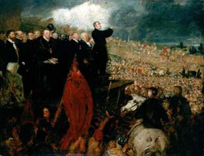 Figure 4. Benjamin Robert Haydon, The Meeting of the Unions on Newhall Hill Birmingham (1832-33).
