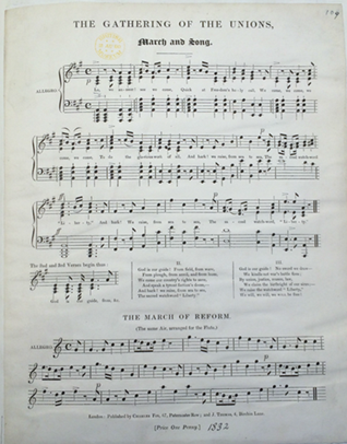 Figure 1. The Gathering of the Unions, March and Song.