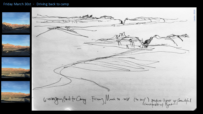 Figure 10. Drawing journal composite 2. Drawing and photos by author.