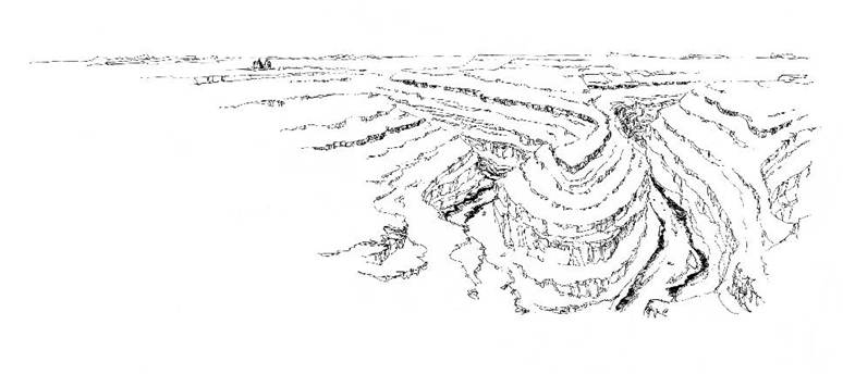 Figure 15. Morning drawing of Gooseneck State Park.