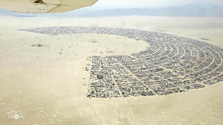 Fig. 1. Philippe Meicler—Philofdrones.com, Bird’s Eye View of Black Rock City, 2018