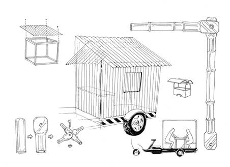 Fig 12 à 18 : Neotravelmakers (Éléonore Levieux & Vincent Rauel), recherches graphiques pour Latlyé Kamayann, 2022. ©ADAGP
