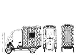 Fig 12 à 18 : Neotravelmakers (Éléonore Levieux & Vincent Rauel), recherches graphiques pour Latlyé Kamayann, 2022. ©ADAGP