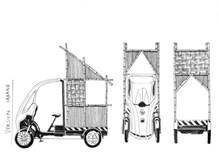 Fig 12 à 18 : Neotravelmakers (Éléonore Levieux & Vincent Rauel), recherches graphiques pour Latlyé Kamayann, 2022. ©ADAGP