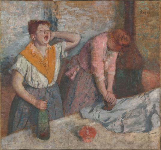 Fig 2. Edgar Degas, Repasseuses (circa 1884 - 1886) Legs comte Isaac de Camondo, 1911.