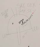 Kilroy was here accompanied by a drawing