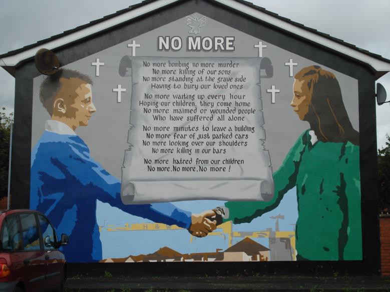 Fig. 9: ‘No more’ mural. Newtownards Road, East Belfast. 2010 (Photo: C. Lehni, 2012).