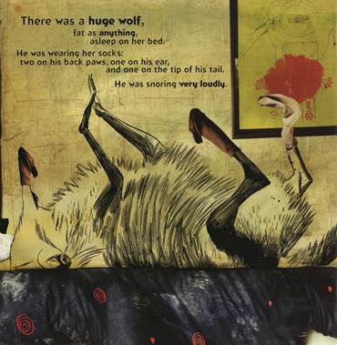 Figure 2 “The wolf on Lucy’s bed”The Wolves in the Walls
