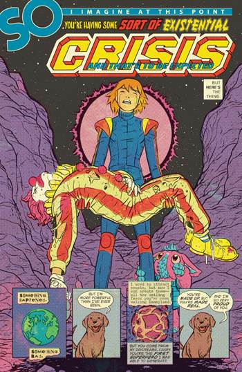 Fig. 2. Casey Brinke, comic book character, artwork by Derington and Bonvillain, from Doom Patrol #3 (2017).