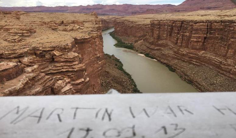 Figure 1. Marble Canyon, AZ. Looking south from the historic Navajo Bridge. Photo by author.