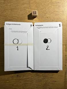 Fig. 9, 10 et 11 : Trois photographies de la V1 test de la Toolbox DōGMA 25, complétée en 2022 et 2023 et expérimentée lors d’une itinérance de création en juillet 2023. ©ADAGP