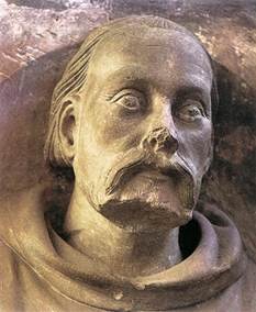 Fig.1: Peter Parler the Younger, Self-portrait in stone at St. Vitus Cathedral, c. 1370