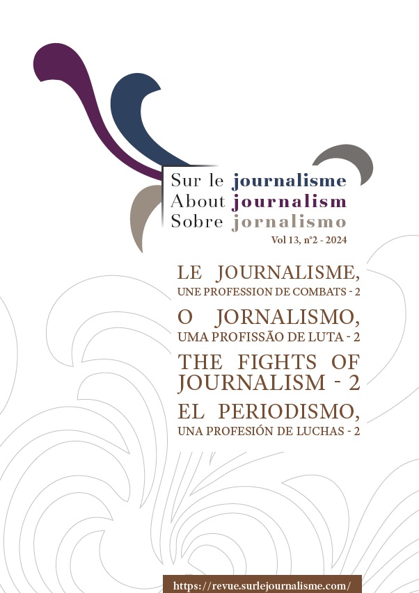 Couverture d'un numéro de la revue Sur le journalisme
