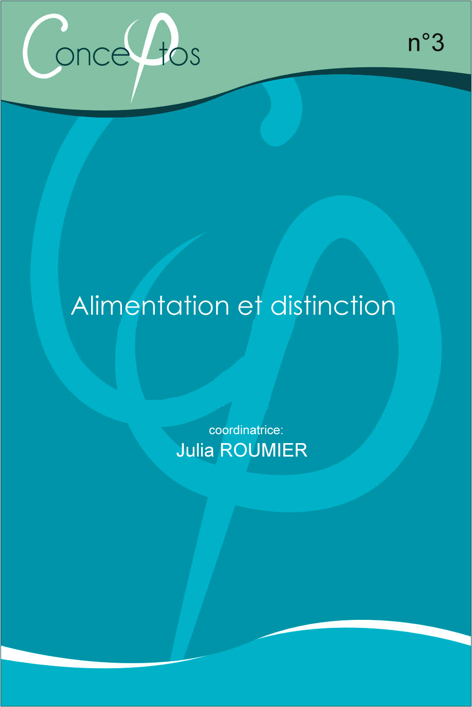 Couverture du n°03 de Conceptos : Alimentation et disinction