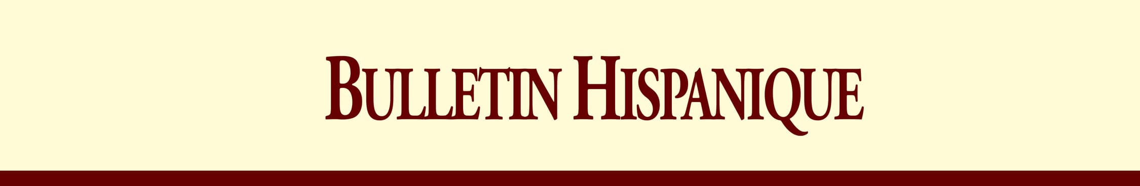 Bulletin Hispanique