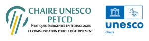 Logo  Chaire Unesco Pratiques émergentes des technologies et communication pour le développement COMTECDEV